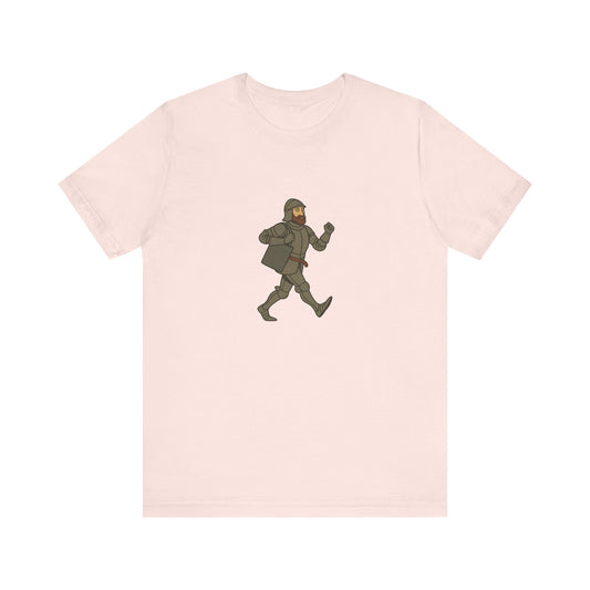Knight on the Go - Medieval Humor - Urban Chivalry Unisex Heavy Cotton T-shirt