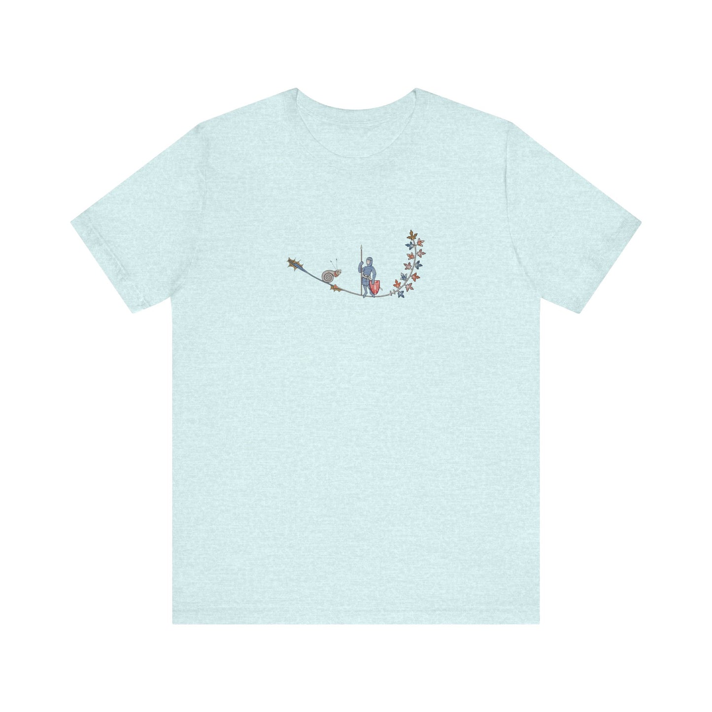 Medieval Snail vs Armed Knight, Marginal manuscript Tee