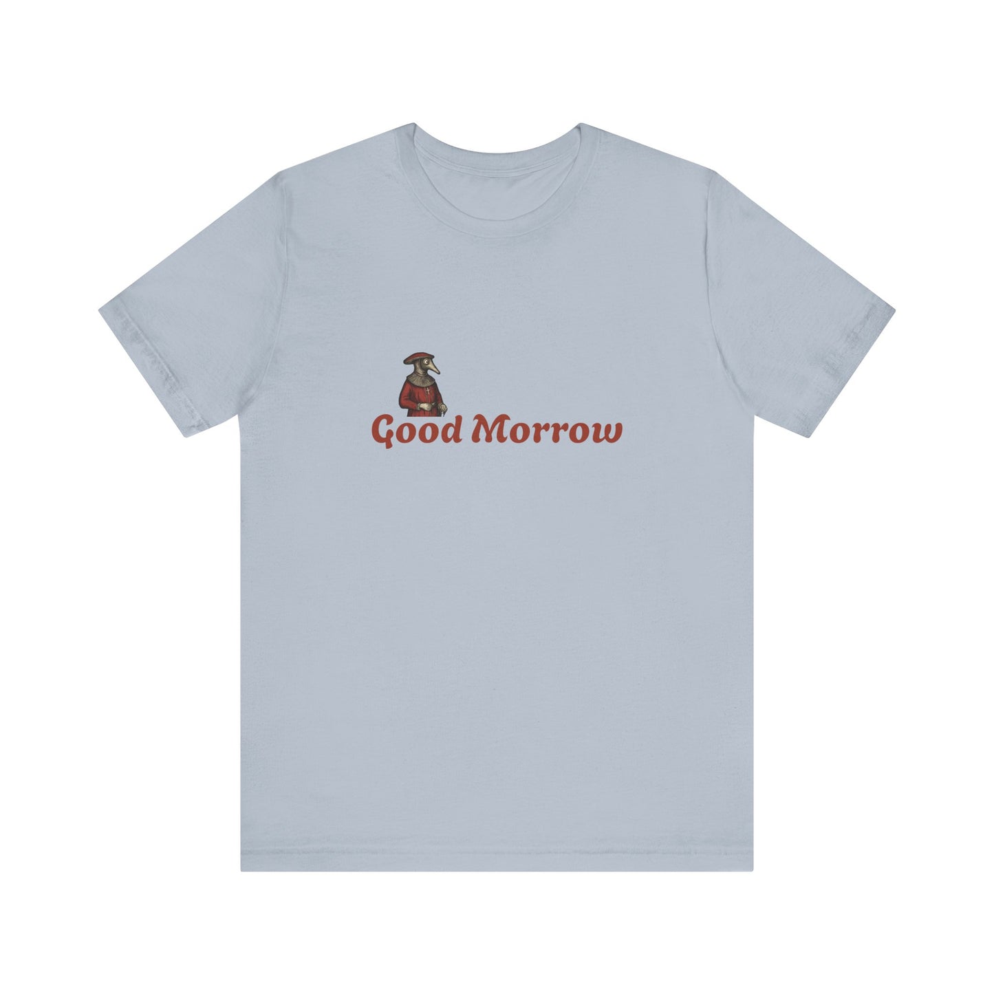 Hanseatic Art, Medieval Plague Doctor with Good Morrow Unisex Softstyle T-Shirt