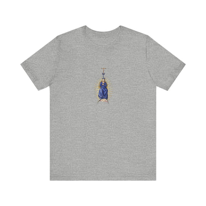 Spiritual Mary Graphic T-Shirt, Faith-Based Apparel, Casual Wear, Gift for Believers, Unisex Tee,