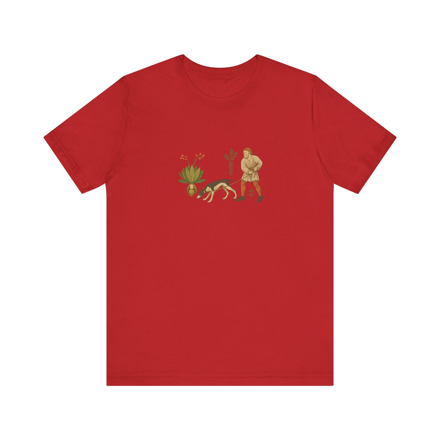 Good Medicine Dogge, Medieval Art Tacuinum Sanitatis Unisex Tee