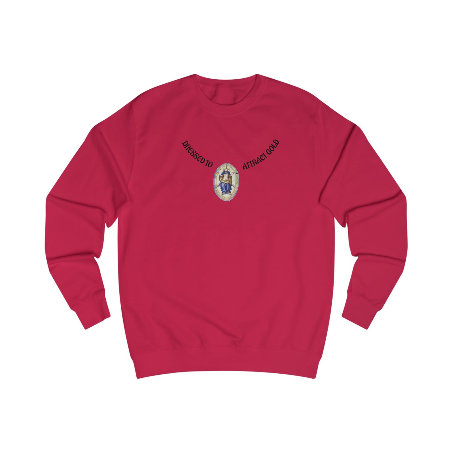 Dressed to attract gold , Alchemical Hermaphrodite Unisex Sweatshirt