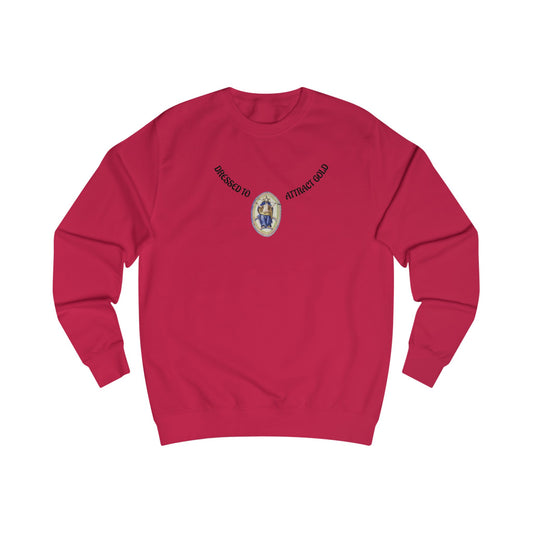 Dressed to attract gold , Alchemical Hermaphrodite Unisex Sweatshirt