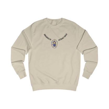 Dressed to attract gold , Alchemical Hermaphrodite Unisex Sweatshirt