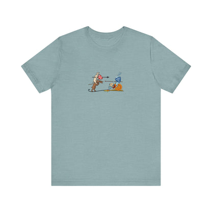 Bunny Snail Rider After MS Yates Thompson 8 F 294, Remastered Marginalia Manuscript Art Tee