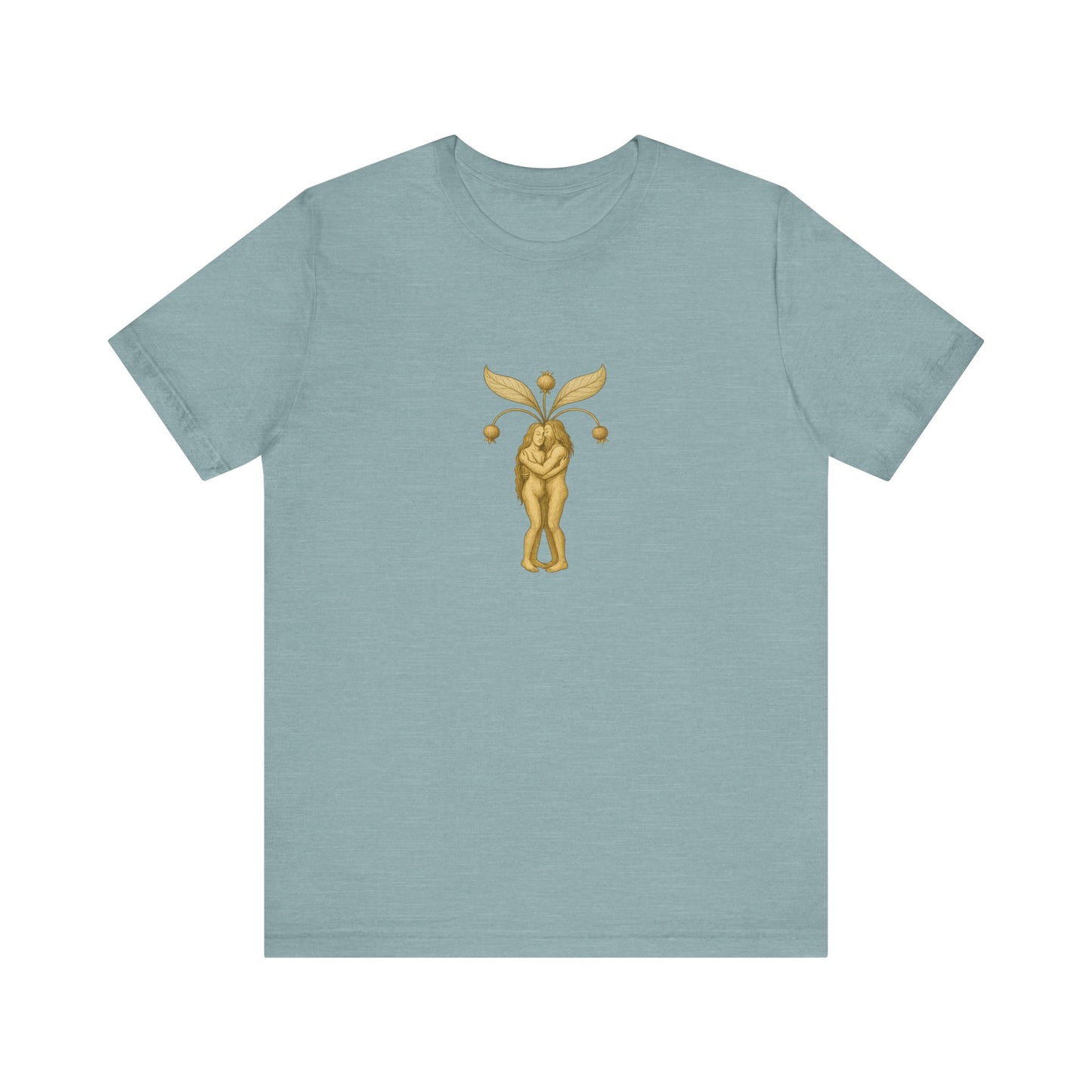 Big Mandrakes in Love, Mythical Root Romance Unisex Heavy Cotton Tee