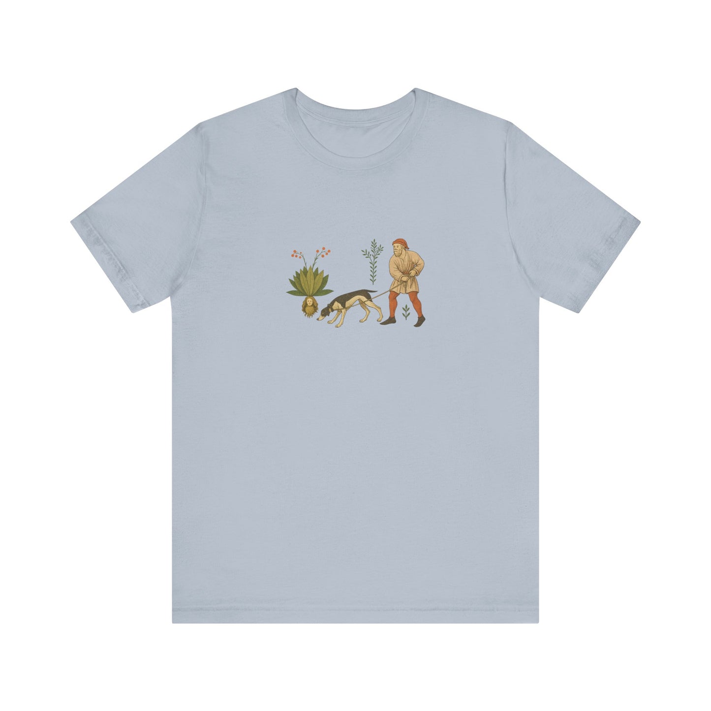 Good Medicine Dogge, Medieval Art Tacuinum Sanitatis Unisex Tee