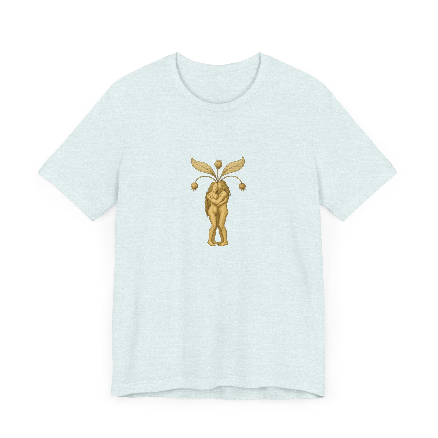 Big Mandrakes in Love, Mythical Root Romance Unisex Heavy Cotton Tee