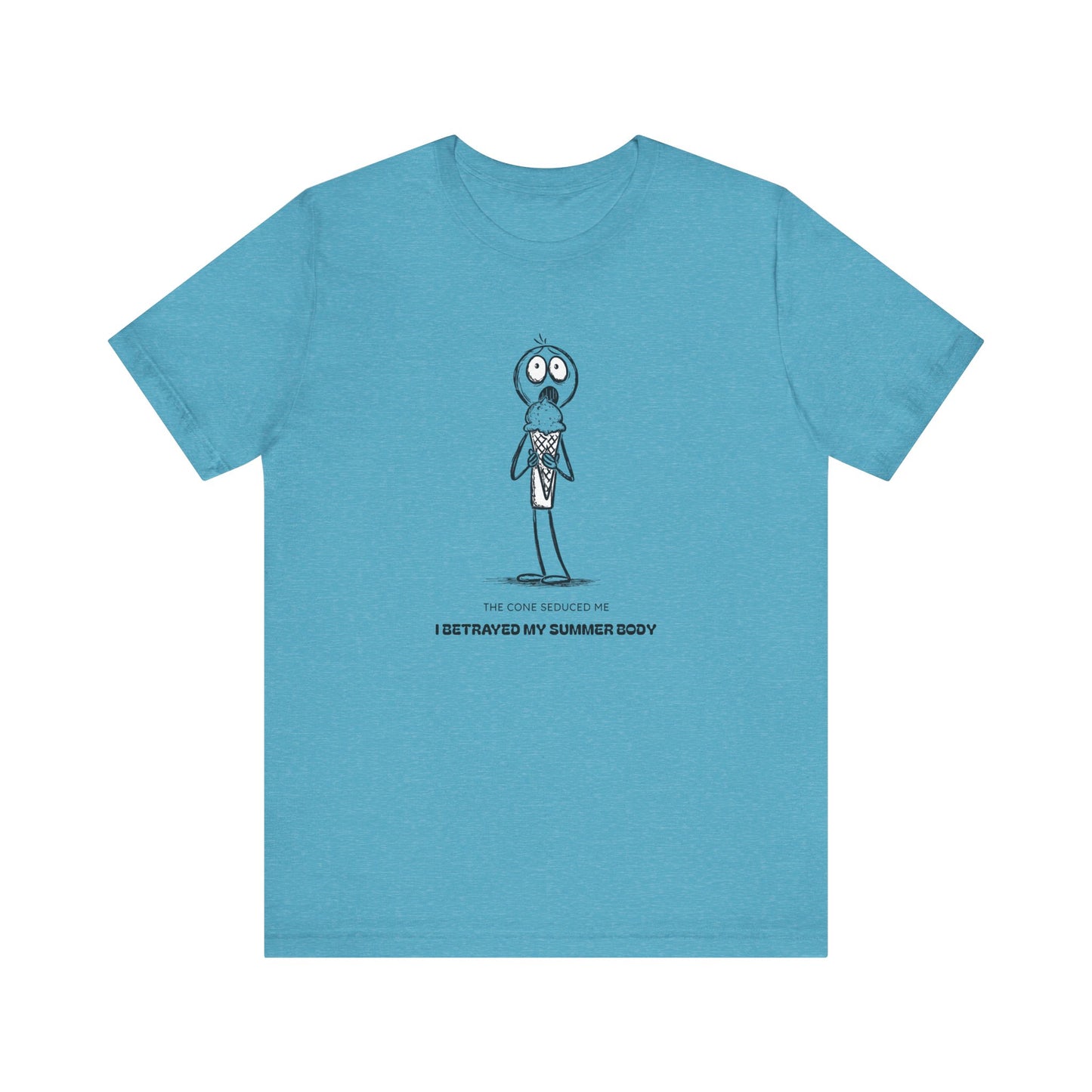 The Ice Cream Lover with Text T-shirt