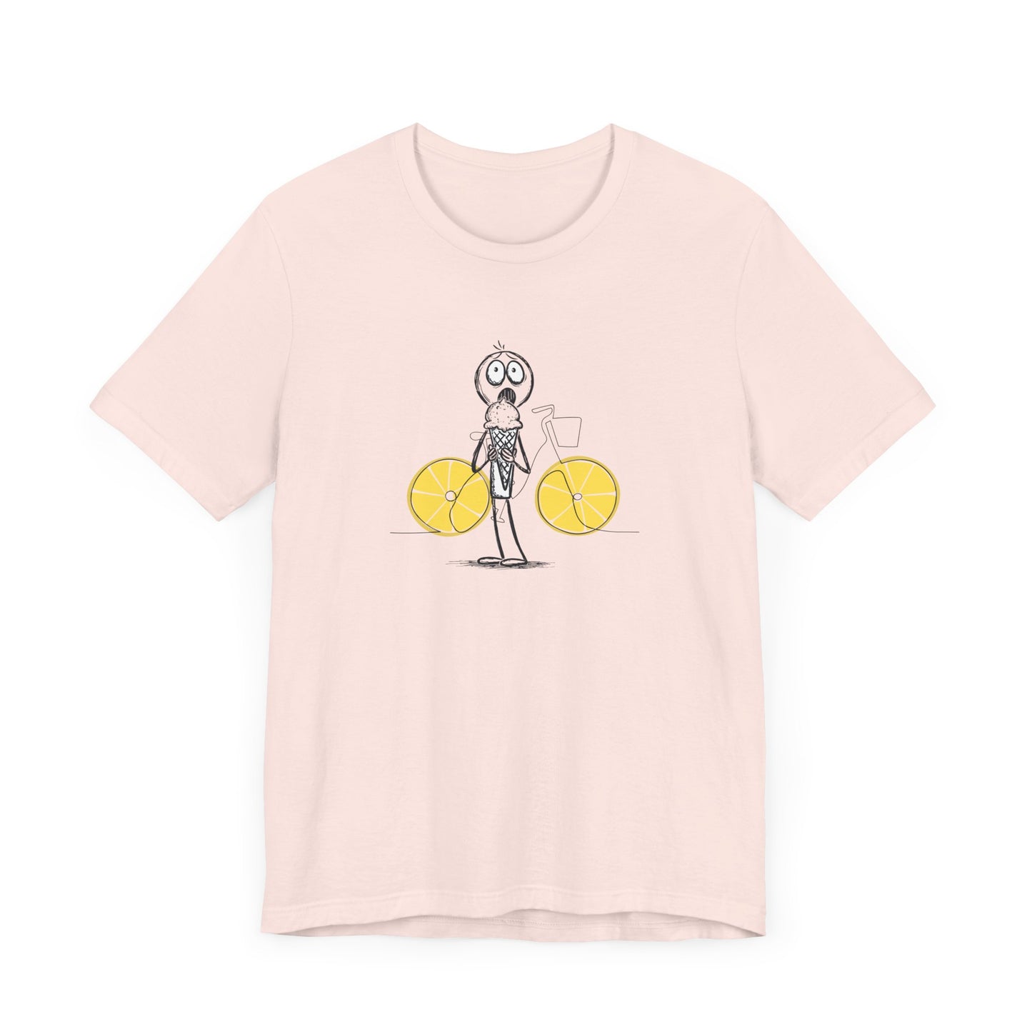 The Ice Cream Lover With Bike T-shirt