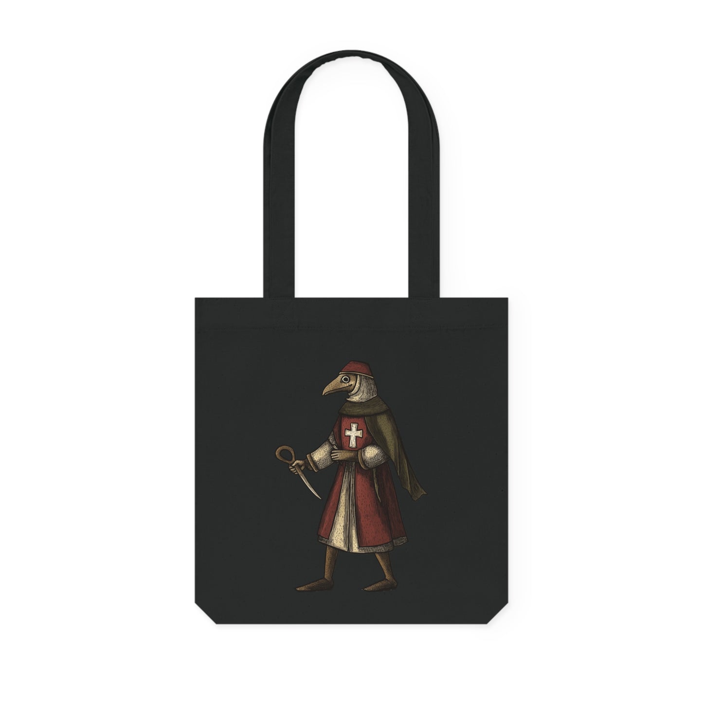 Hanseatic Art, Medieval Plague Doctor Woven Tote Bag