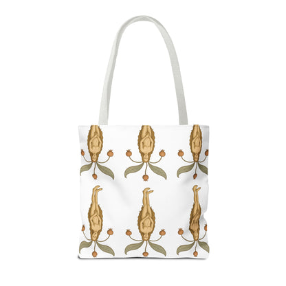 Mandragora Muse, Medieval Herb Lore Unisex Whimsical Patterned Tote Bag