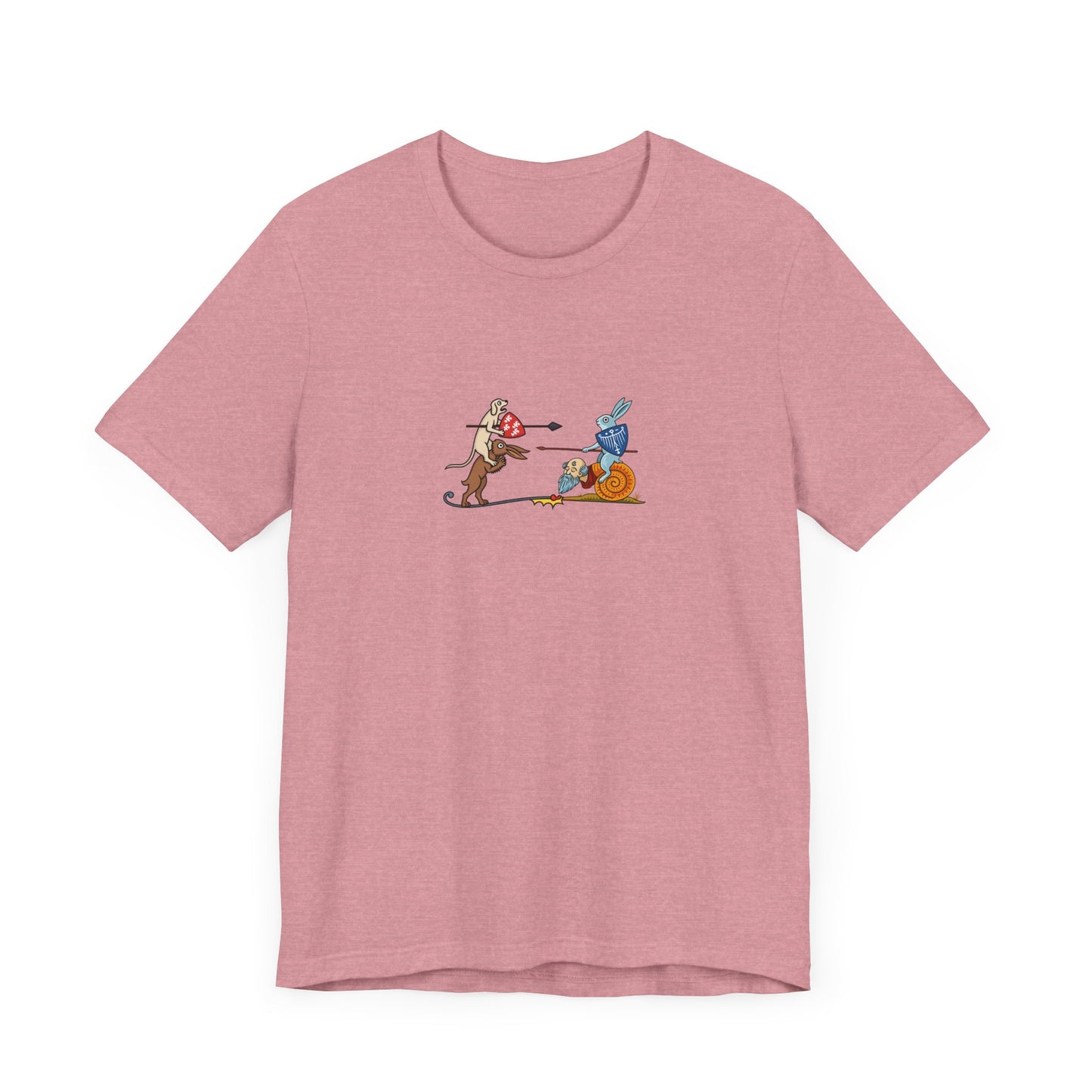 Bunny Snail Rider After MS Yates Thompson 8 F 294, Remastered Marginalia Manuscript Art Tee