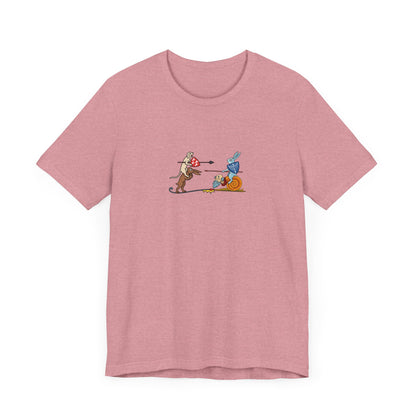 Bunny Snail Rider After MS Yates Thompson 8 F 294, Remastered Marginalia Manuscript Art Tee