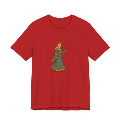 The Crowned Strutter – Medieval Couture on the Go - Unisex Heavy Cotton T-shirt