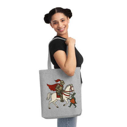 Knight & Hare - Medieval Humor Woven Tote Bag
