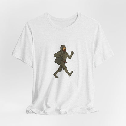Knight on the Go - Medieval Humor - Urban Chivalry Unisex Heavy Cotton T-shirt