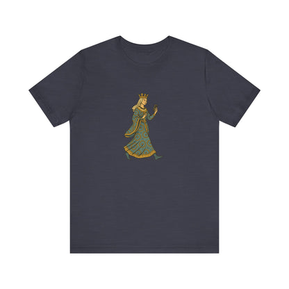 The Crowned Strutter – Medieval Couture on the Go - Unisex Heavy Cotton T-shirt