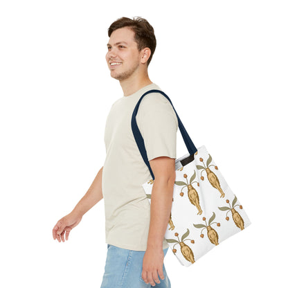 Mandragora Muse, Medieval Herb Lore Unisex Whimsical Patterned Tote Bag