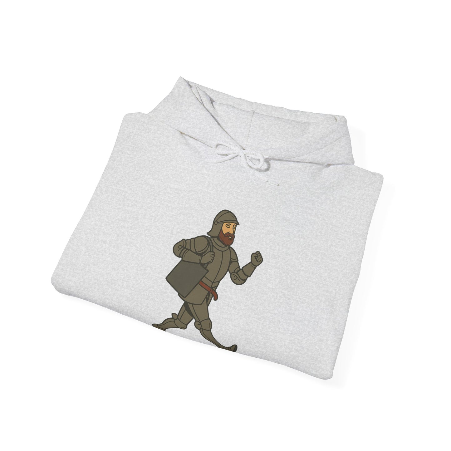 Knight on the Go - Medieval Humor - Playful Adventure Hoodie