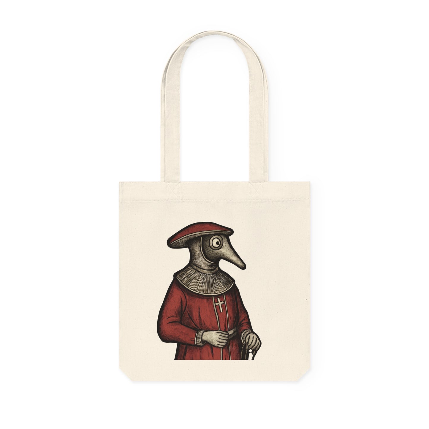 Hanseatic Art, Medieval Plague Doctor 2 Sweatshirt Woven Tote Bag