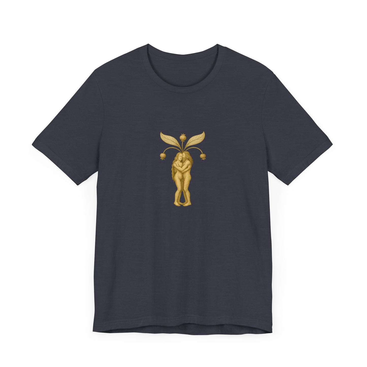 Big Mandrakes in Love, Mythical Root Romance Unisex Heavy Cotton Tee