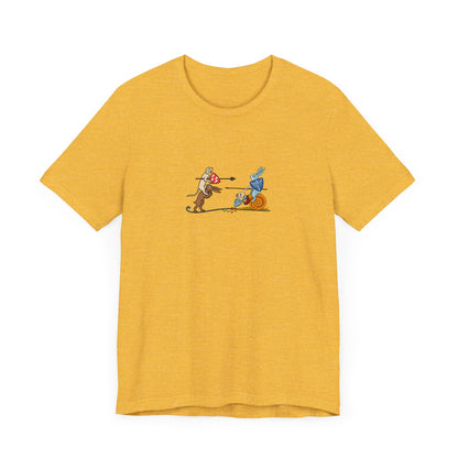 Bunny Snail Rider After MS Yates Thompson 8 F 294, Remastered Marginalia Manuscript Art Tee