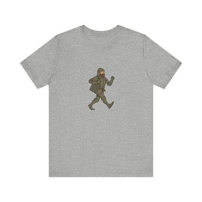 Knight on the Go - Medieval Humor - Urban Chivalry Unisex Heavy Cotton T-shirt