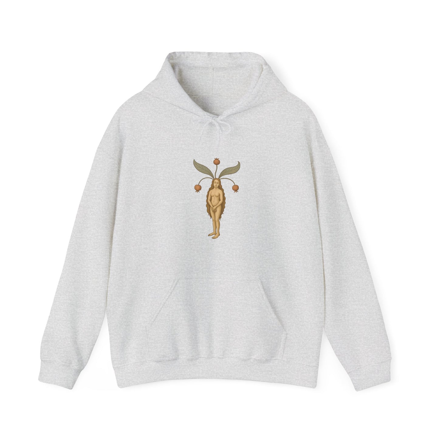 Mandragora Muse, Female Mandrake, Medieval Herb Lore Unisex Hoodie