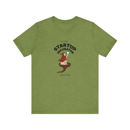 The Eggman Monk, The First Startup Incubator, Medieval Marginalia T-shirt