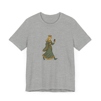 The Crowned Strutter – Medieval Couture on the Go - Unisex Heavy Cotton T-shirt