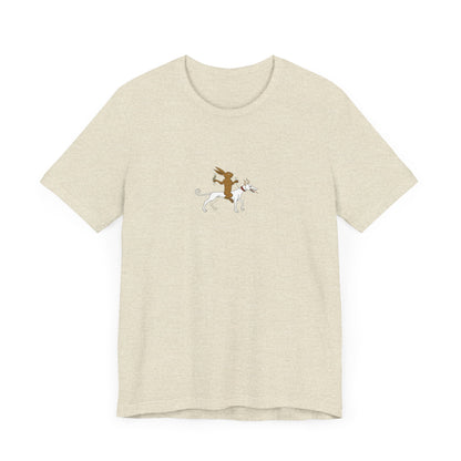The Hare Riding a Hound, Pontifical of Guillaume Durand, Avignon, before 1390 Tee