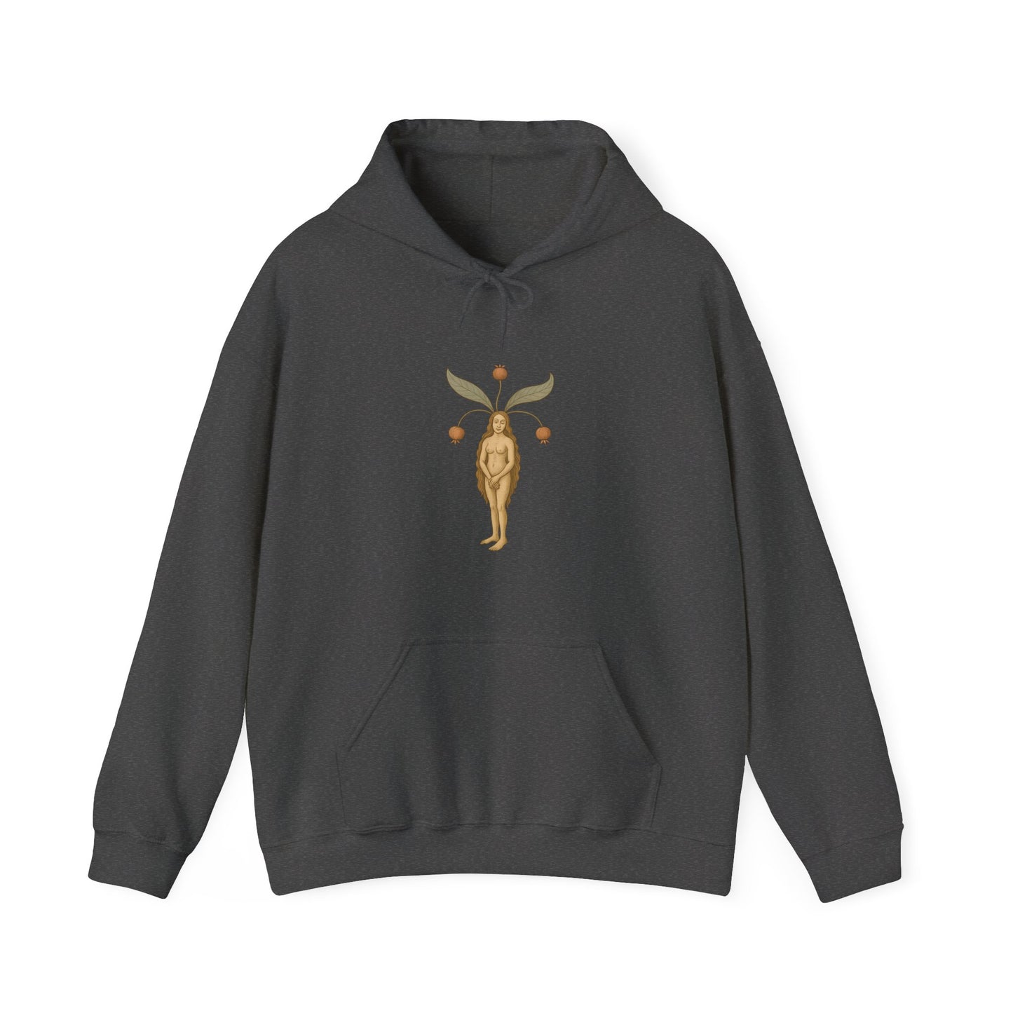 Mandragora Muse, Female Mandrake, Medieval Herb Lore Unisex Hoodie