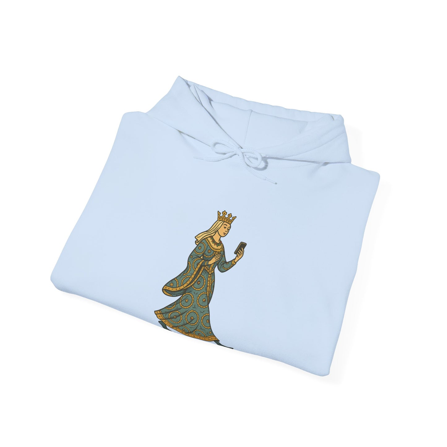 The Crowned Strutter – Medieval Couture on the Go - Cozy Unisex Hoodie