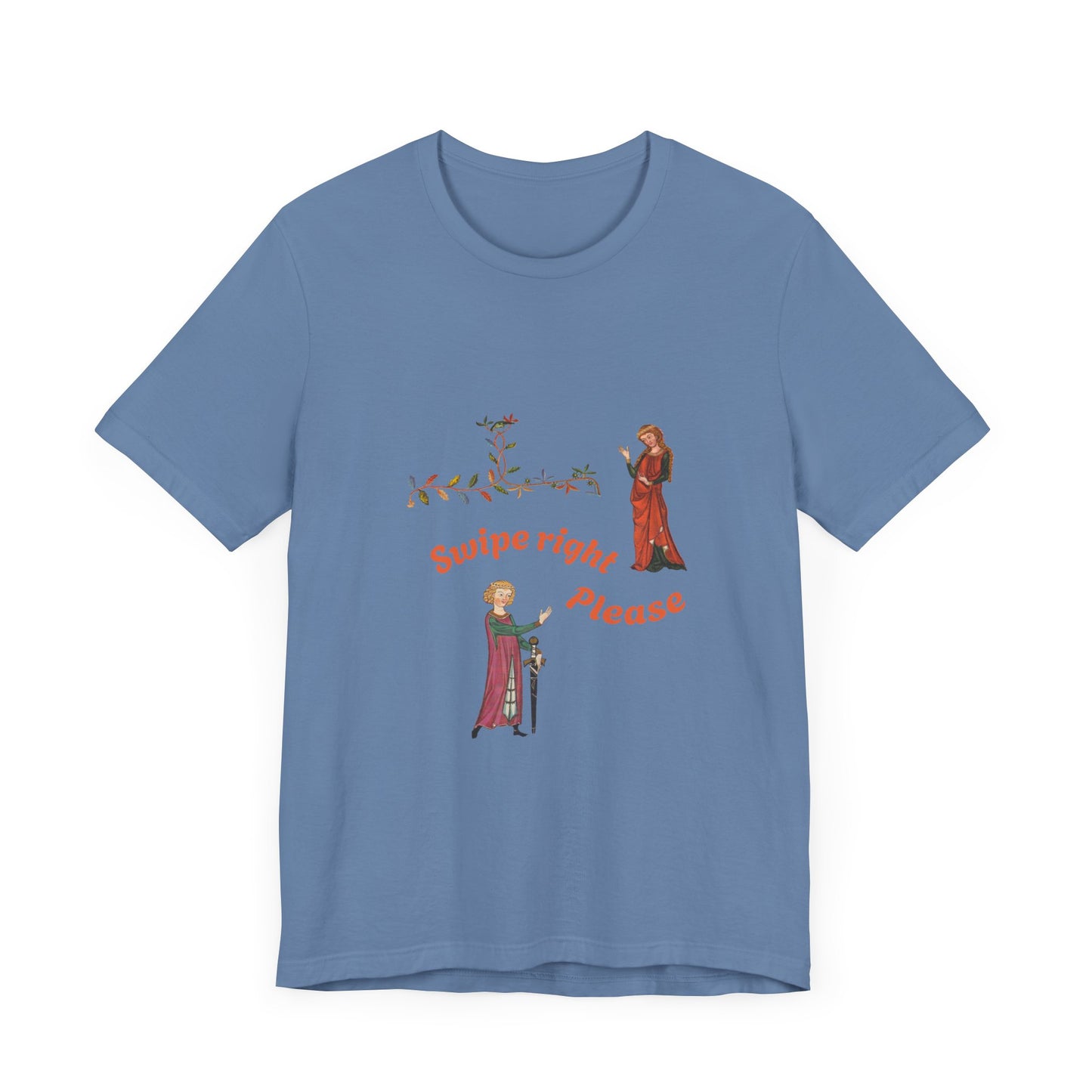 Marginalia Manuscript Romance Swipe Right Unisex Softstyle T-Shirt
