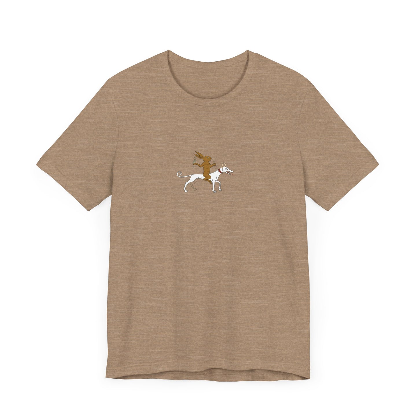 The Hare Riding a Hound, Pontifical of Guillaume Durand, Avignon, before 1390 Tee
