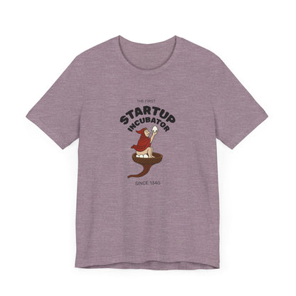 The Eggman Monk, The First Startup Incubator, Medieval Marginalia T-shirt