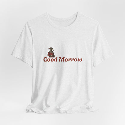 Hanseatic Art, Medieval Plague Doctor with Good Morrow Unisex Softstyle T-Shirt