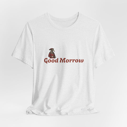 Hanseatic Art, Medieval Plague Doctor with Good Morrow Unisex Softstyle T-Shirt