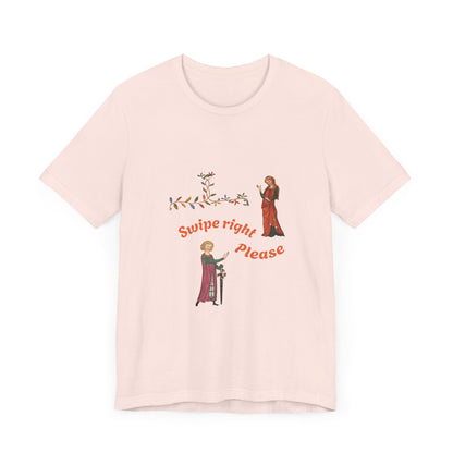 Marginalia Manuscript Romance Swipe Right Unisex Softstyle T-Shirt