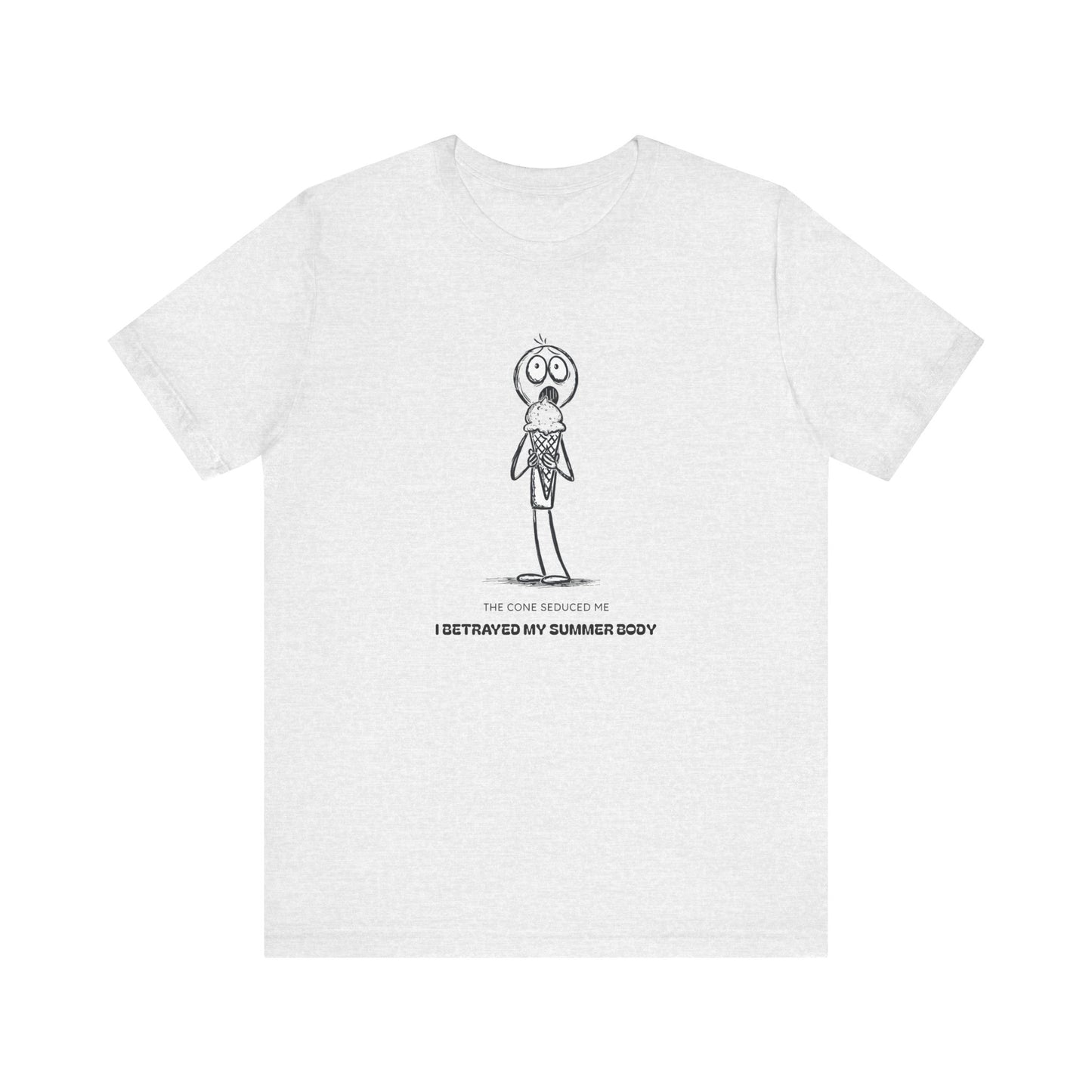 The Ice Cream Lover with Text T-shirt
