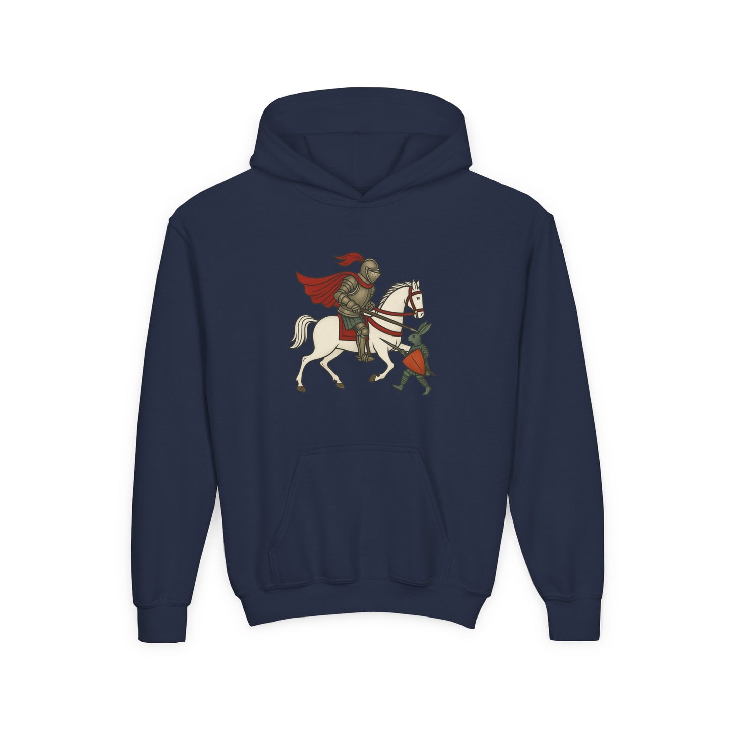 Knight & Hare - Medieval Humor - Kid's Hoodie