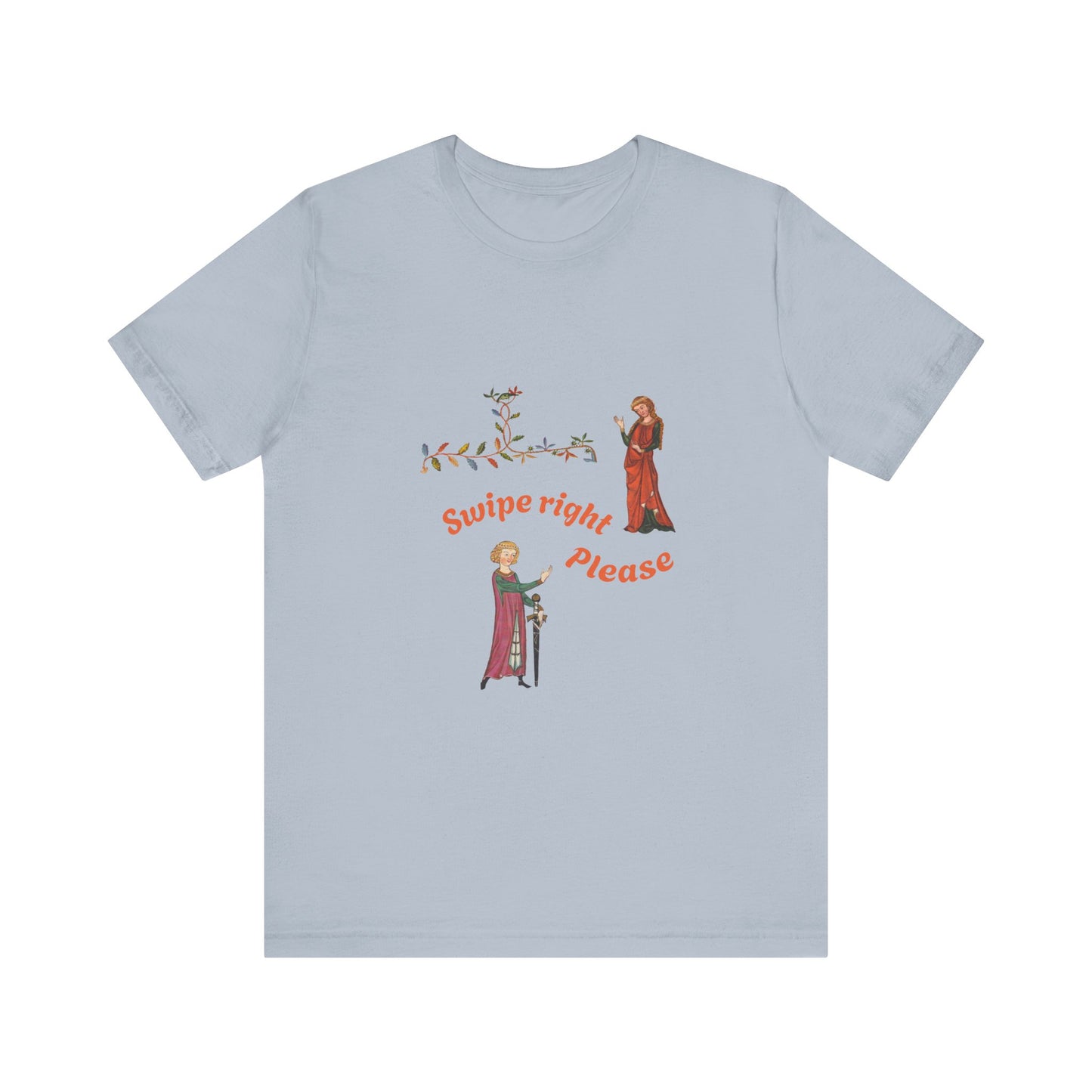 Marginalia Manuscript Romance Swipe Right Unisex Softstyle T-Shirt