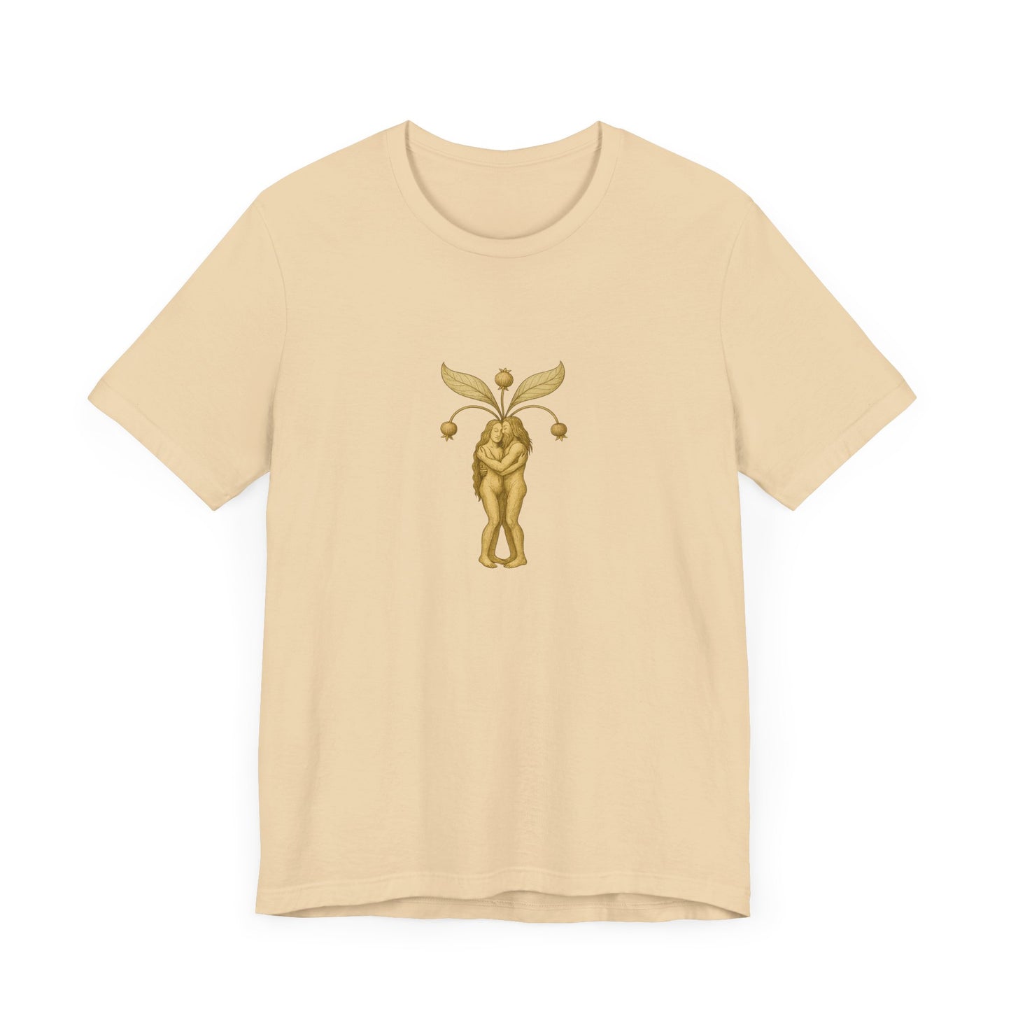 Big Mandrakes in Love, Mythical Root Romance Unisex Heavy Cotton Tee