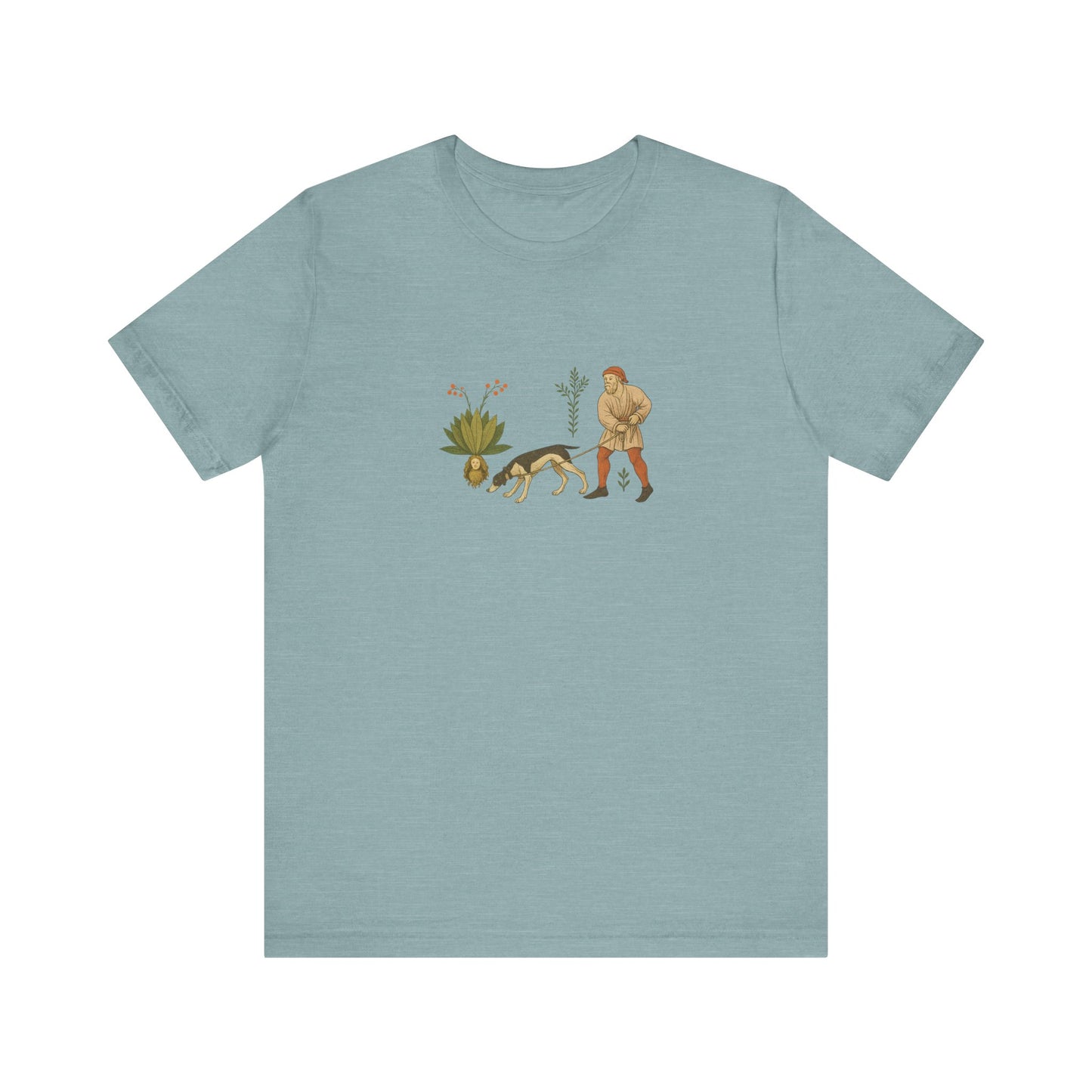 Good Medicine Dogge, Medieval Art Tacuinum Sanitatis Unisex Tee