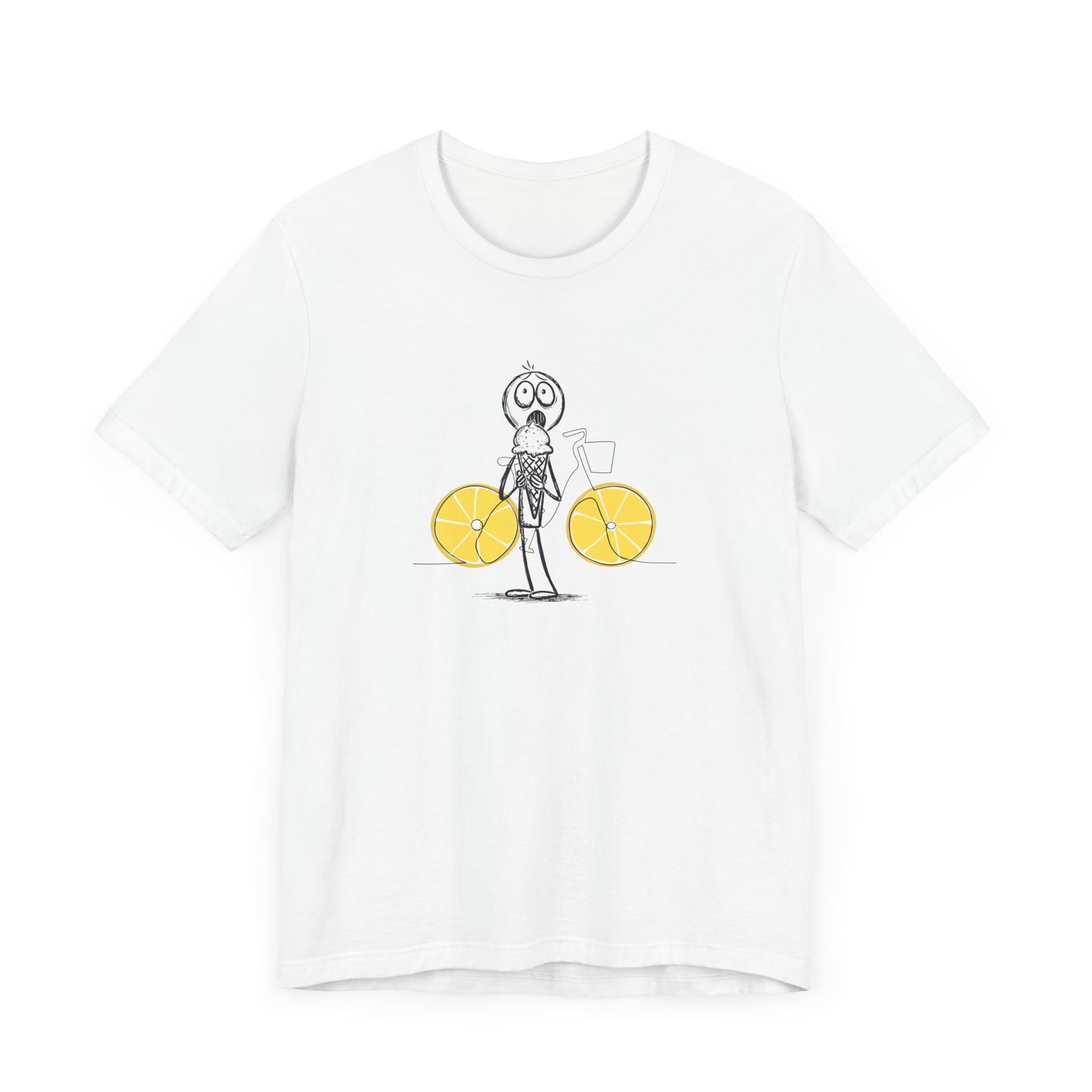 The Ice Cream Lover With Bike T-shirt