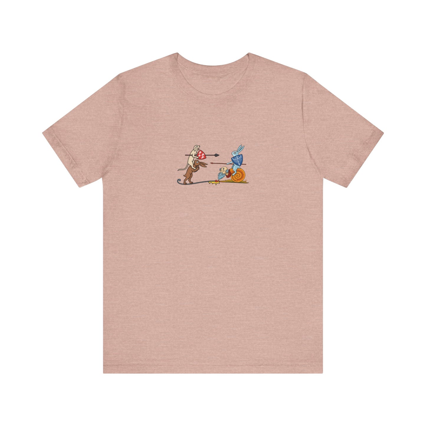 Bunny Snail Rider After MS Yates Thompson 8 F 294, Remastered Marginalia Manuscript Art Tee