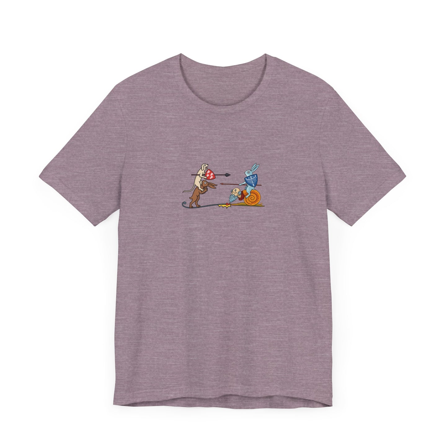 Bunny Snail Rider After MS Yates Thompson 8 F 294, Remastered Marginalia Manuscript Art Tee