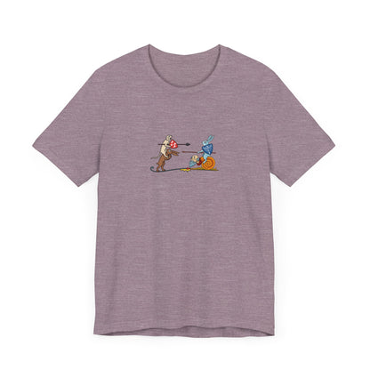 Bunny Snail Rider After MS Yates Thompson 8 F 294, Remastered Marginalia Manuscript Art Tee