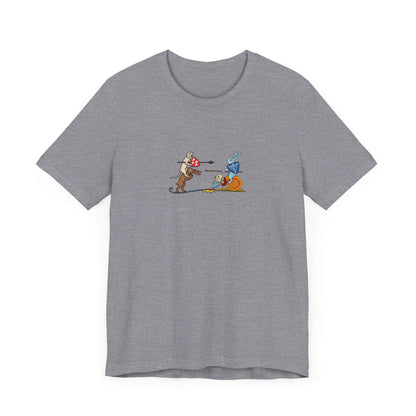 Bunny Snail Rider After MS Yates Thompson 8 F 294, Remastered Marginalia Manuscript Art Tee